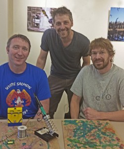 From left to right volunteer Ryan Vansickle, Repair Cafe organizer Turner Savard and volunteer Justin Black_edited-1