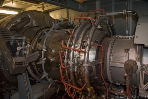 One of two engines at Klickitat PUD's gas to energy plant.