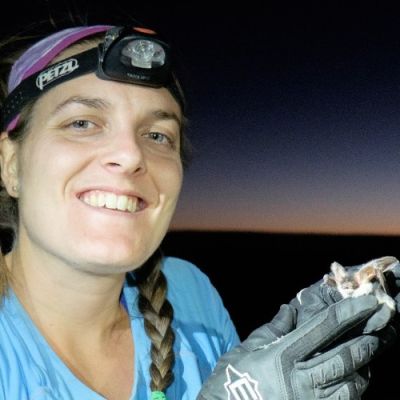 Bat researcher Abby Tobin