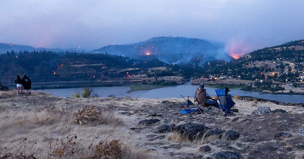 Burdoin Fire from Rowena Crest