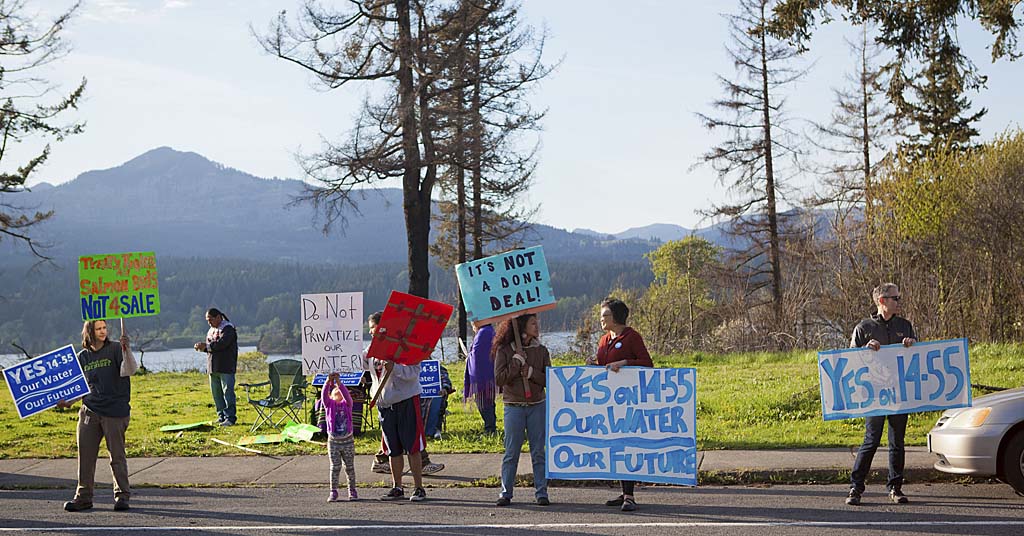 Protest over proposed Nestlé water bottling facility