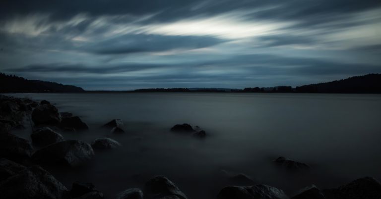 Columbia River at dusk