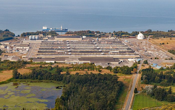 Aluminum smelter, Ferndale, Washington