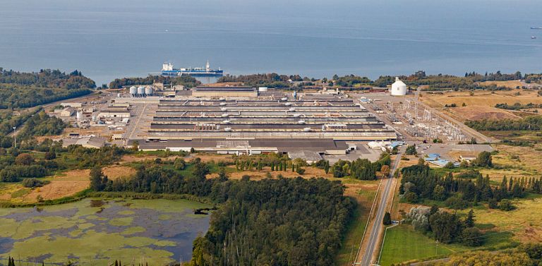 Aluminum smelter, Ferndale, Washington