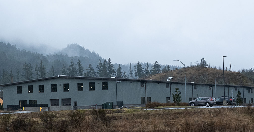 Flex 6 Building in Cascade Locks, Oregon, site of proposed datacenter in 2023.
