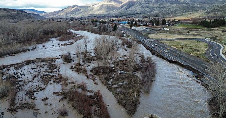 Flood damage closes Highway 12 in Naches