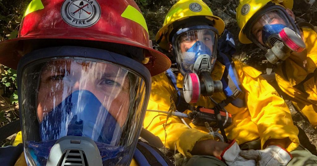 Highway 37 (Montana) fire crew members