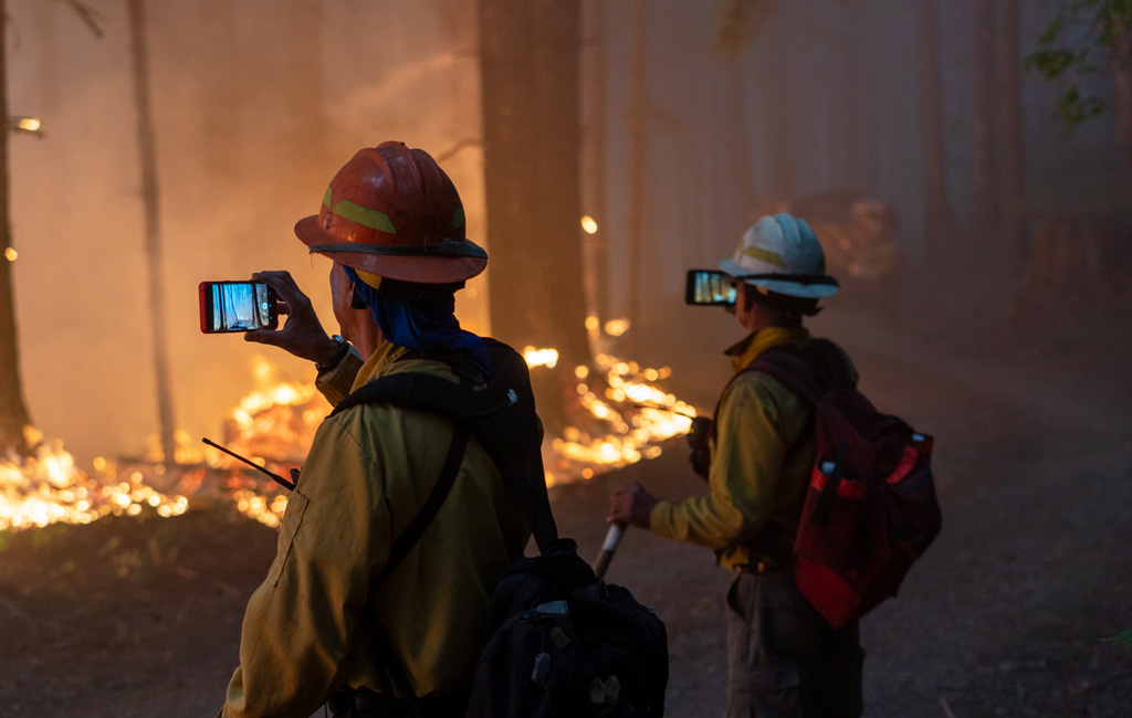 Holiday Farm Fire in Willamette National Forest, September 2020