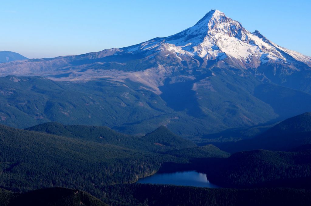 Kingsley Reservoir and Mt. Hood