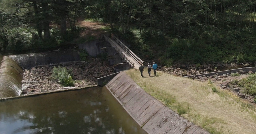 Kwoneesum Dam in southwest Washington.