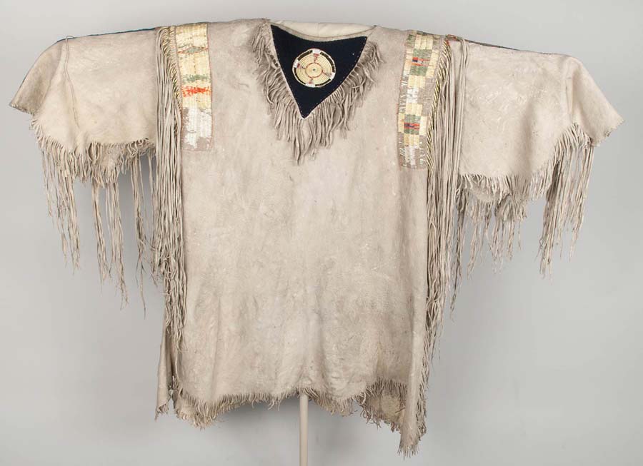 Nez Perce Quilled Ceremonial Shirt circa 1820s