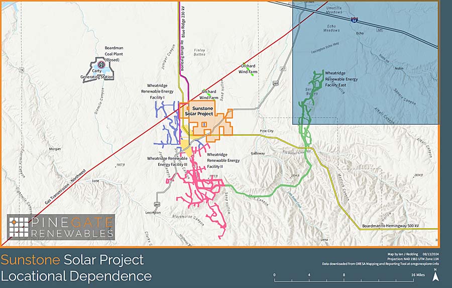 Sunstone Solar energy project map