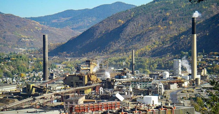 Teck metals smelter Trail, B.C.