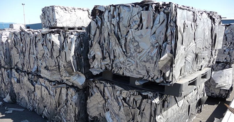 Tesla-Cass aluminum scrap at Hydro Extrusions Dalles EPA Inspection photo