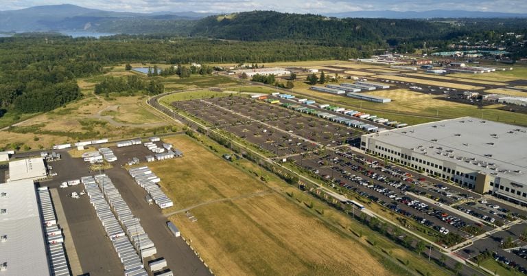Site of the former Reynolds/Alcoa Superfund site in Troutdale, OR