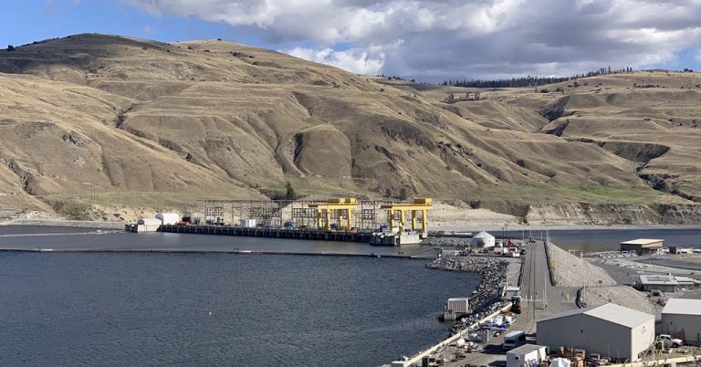 Wells Dam in Douglas County, Washington