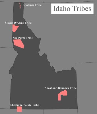 Idaho Tribes map by EPA