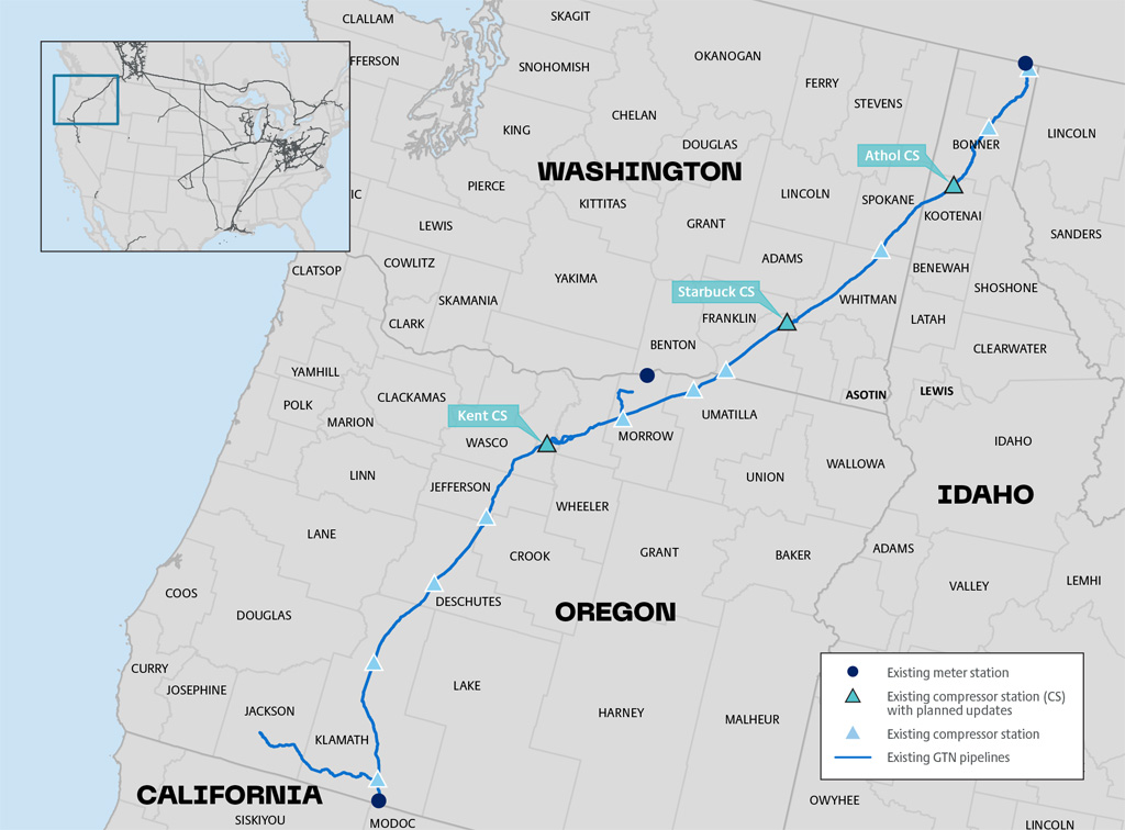 GTN Xpress pipeline map